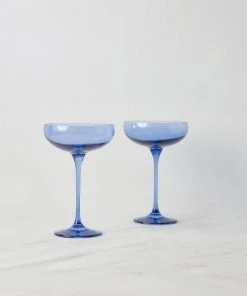 Lulu And Georgia Curved + Rounded Estelle Champagne Coupes (Set Of 2) 12 Lulu And Georgia Curved + Rounded Estelle Champagne Coupes (Set Of 2)