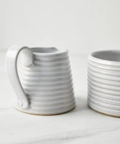 Lulu And Georgia Hemlock Sugar And Creamer Set By Farmhouse Pottery Kitchen + Dining