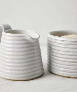 Lulu And Georgia Hemlock Sugar And Creamer Set By Farmhouse Pottery Kitchen + Dining