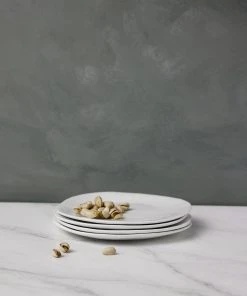 Lulu And Georgia Hawkins New York Organic Salad Plates, (Set Of 4) Curved + Rounded