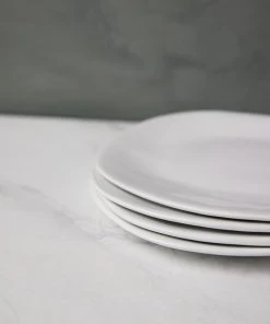 Lulu And Georgia Hawkins New York Organic Salad Plates, (Set Of 4) Curved + Rounded