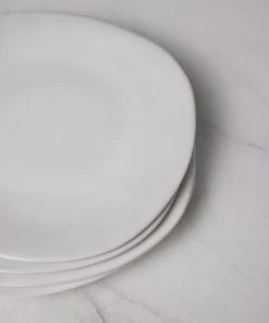 Lulu And Georgia Hawkins New York Organic Salad Plates, (Set Of 4) Curved + Rounded
