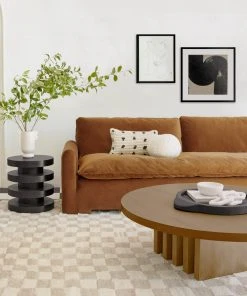 Lulu And Georgia Pentwater Round Side Table By Sarah Sherman Samuel, Black