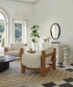 Lulu And Georgia Doreen Round Mirror Curved + Rounded