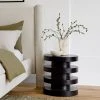 Lulu And Georgia Pentwater Round Side Table By Sarah Sherman Samuel, Black