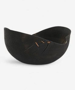 Lulu And Georgia Korean White Oak Black Wave Bowl By Namu Home Goods New 4 Lulu And Georgia Korean White Oak Black Wave Bowl By Namu Home Goods New