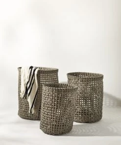 Lulu And Georgia Outdoor Collection Laura Indoor / Outdoor Baskets (Set Of 3)