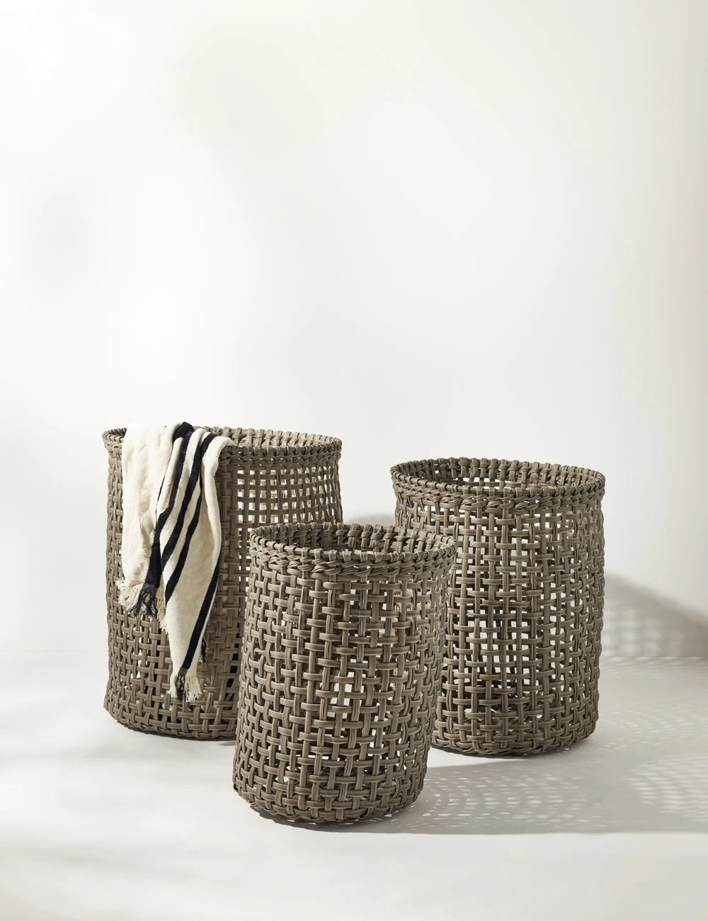 LauraBaskets_Setof3_-0124.jpg Lulu And Georgia Outdoor Collection Laura Indoor / Outdoor Baskets (Set Of 3)