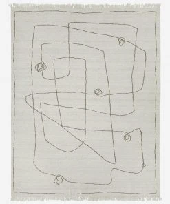 Lulu And Georgia Line Drawing Flatweave Rug By Sarah Sherman Samuel