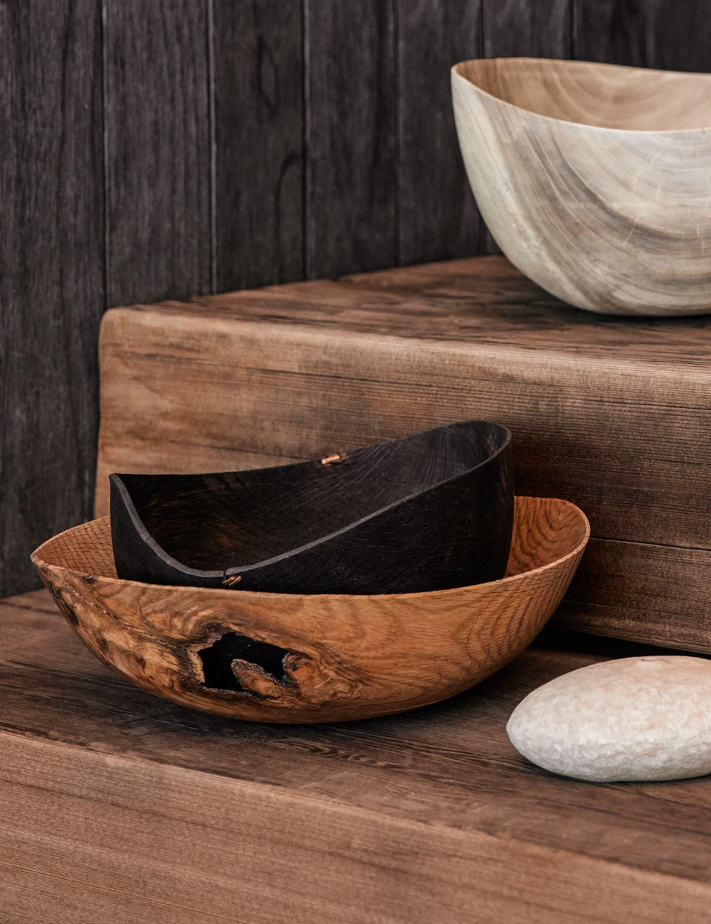 NamuHomeGallery_4679-SITECROP-3.jpg Lulu And Georgia Korean White Oak Black Wave Bowl By Namu Home Goods New