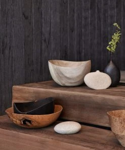 Lulu And Georgia Bleached Zelkova Wood With Wax Bowl By Namu Home Goods Spring Collection