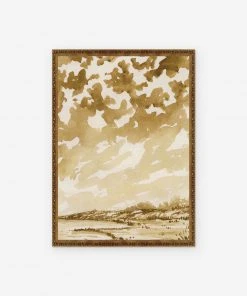 Lulu And Georgia Earth Tones'Ochre Landscape' Print By Laurel-Dawn Latshaw