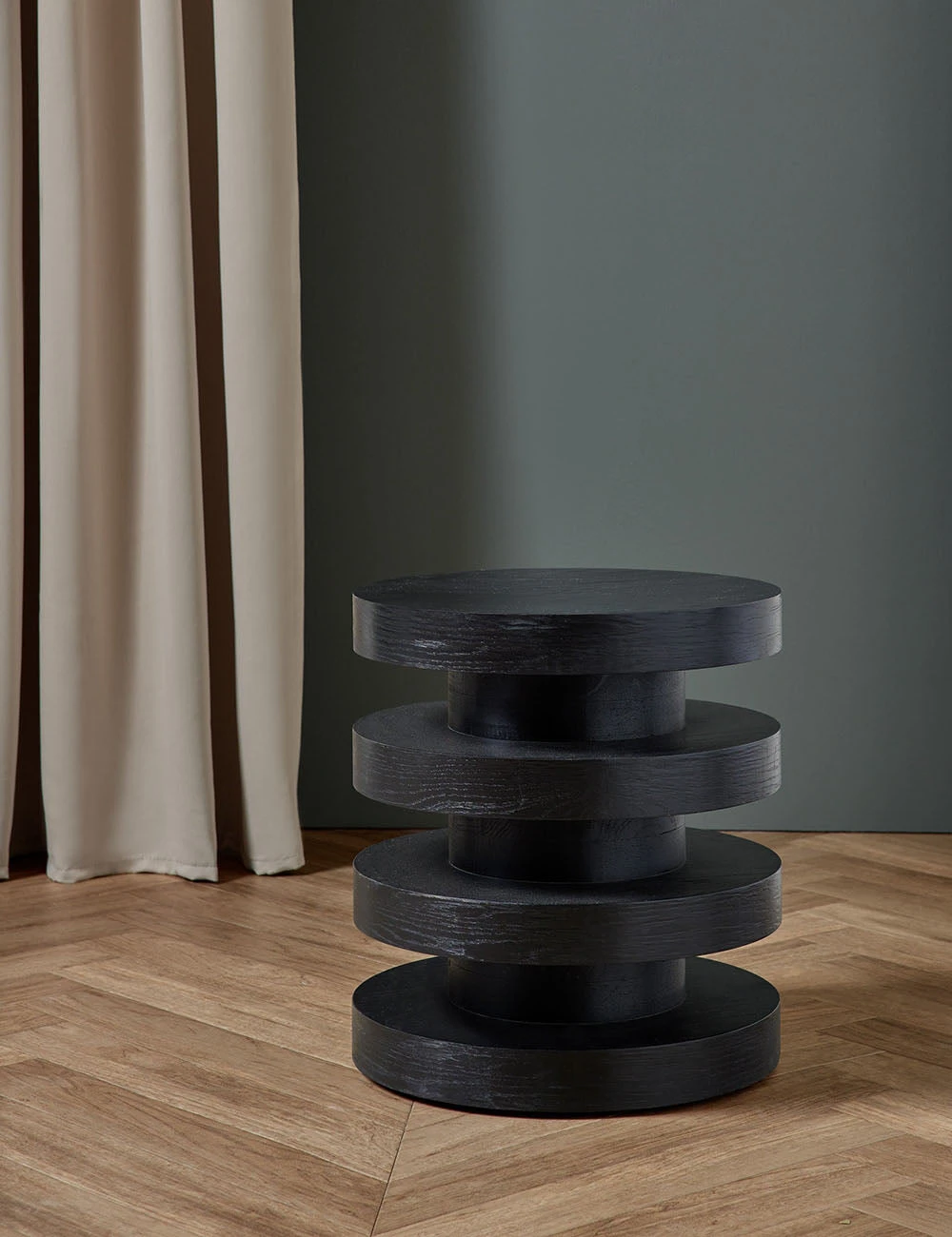 Lulu And Georgia Pentwater Round Side Table By Sarah Sherman Samuel, Black 5 Lulu And Georgia Pentwater Round Side Table By Sarah Sherman Samuel, Black