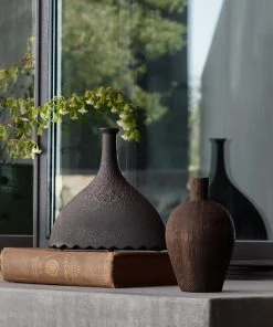 Lulu And Georgia Noelle Geometric Vase, Black By Lemieux Et Cie Spring Collection