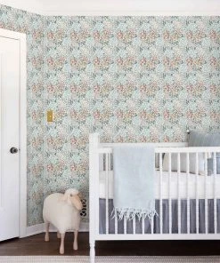 Lulu And Georgia Rylee + Cru Floral Field Wallpaper Earth Tones