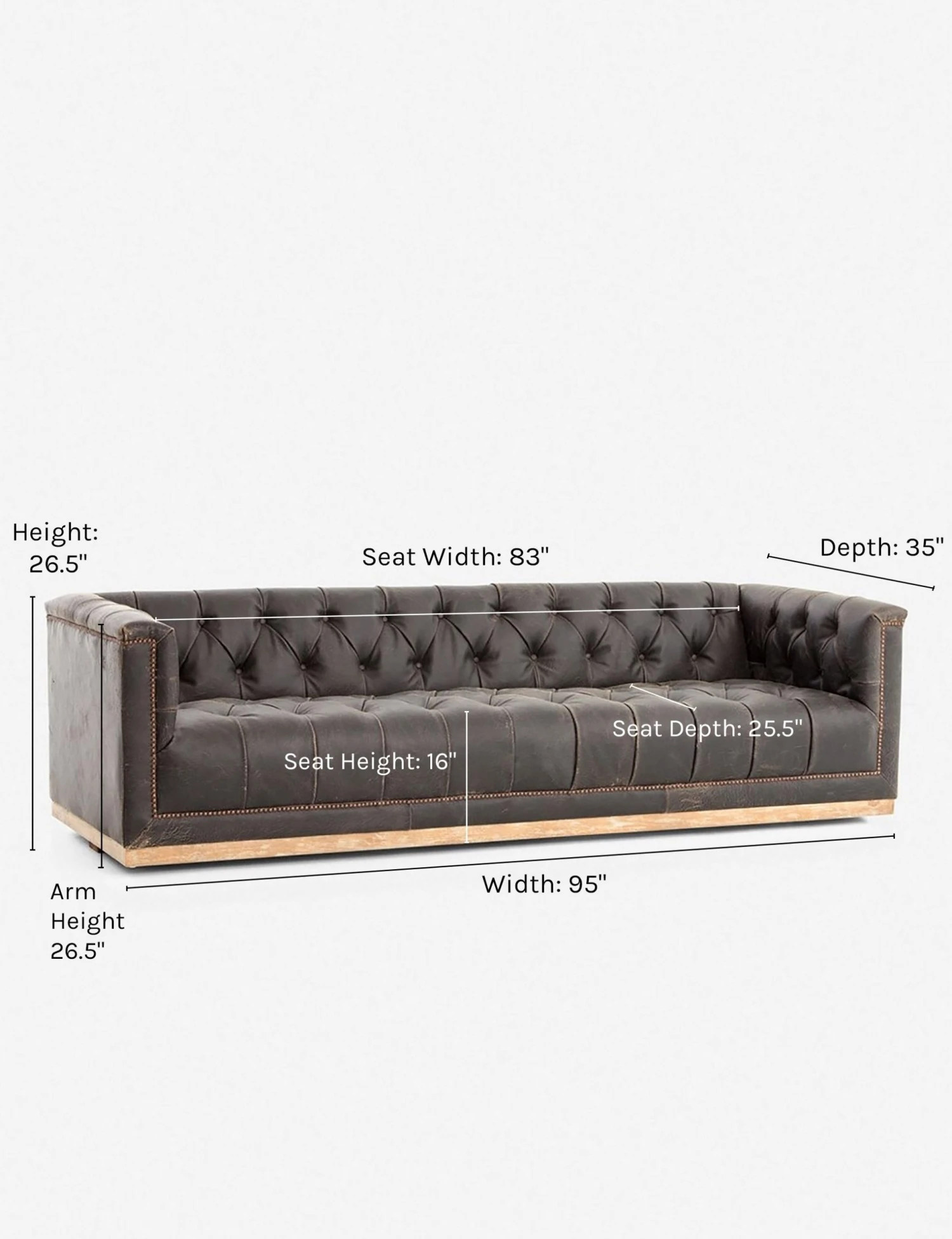 afia-leather-sofa_-distressed-black.jpg Lulu And Georgia Furniture Afia Leather Sofa, Distressed Black