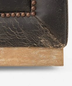 Lulu And Georgia Furniture Afia Leather Sofa, Distressed Black 6 Lulu And Georgia Furniture Afia Leather Sofa, Distressed Black