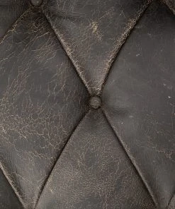 Lulu And Georgia Furniture Afia Leather Sofa, Distressed Black 8 Lulu And Georgia Furniture Afia Leather Sofa, Distressed Black