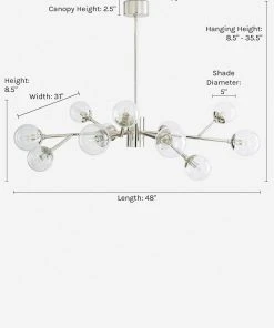 Lulu And Georgia Arteriors Dallas Large Chandelier, Bronze