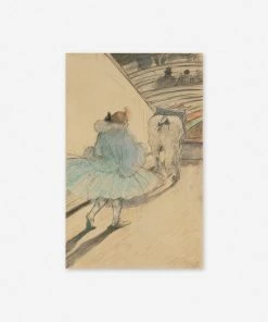 Lulu And Georgia Walls Au Cirque: Entree En Piste Wall Art By Henri De Toulouse-Lautrec