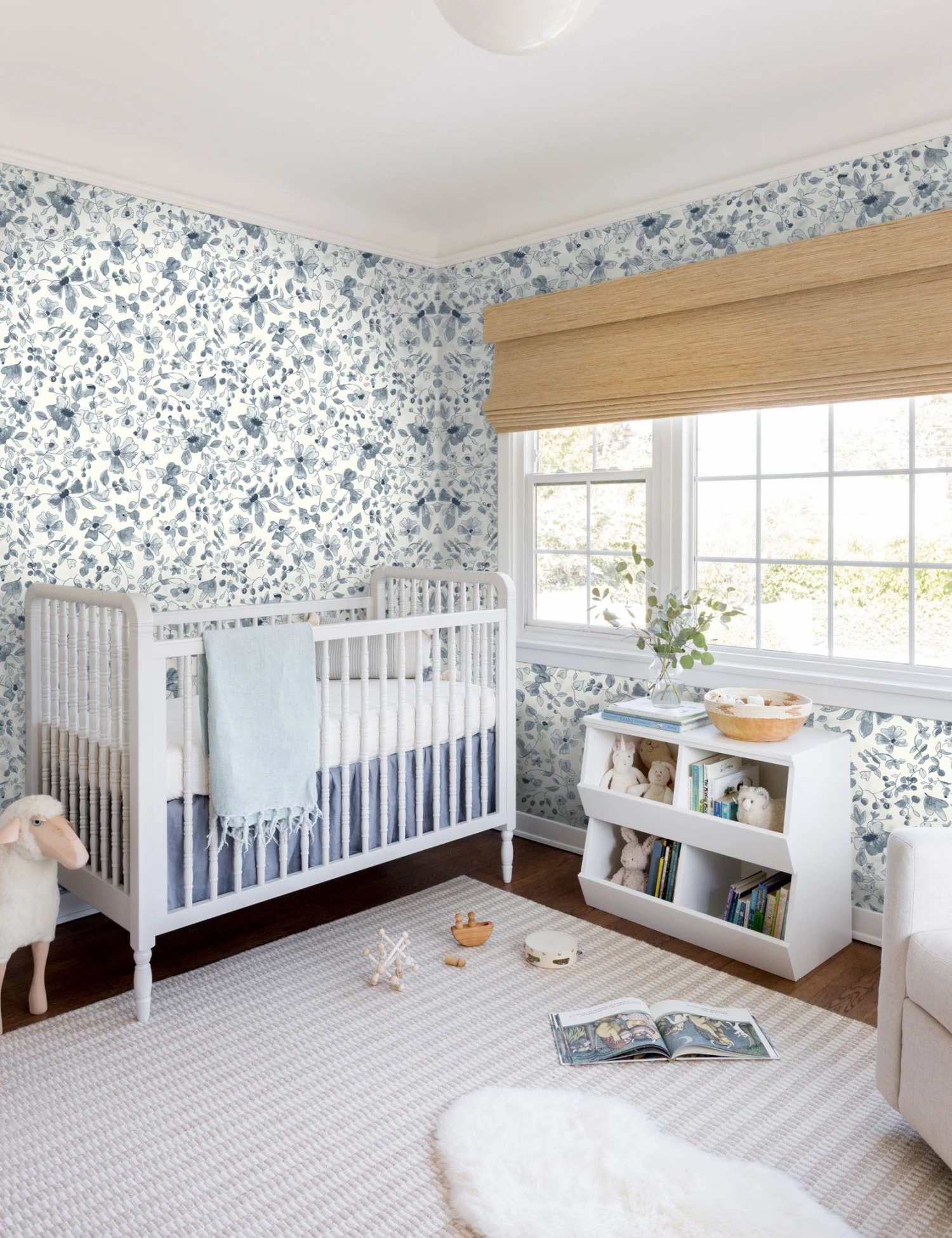 Lulu And Georgia Rylee + Cru Blue Floral Wallpaper 5 Lulu And Georgia Rylee + Cru Blue Floral Wallpaper