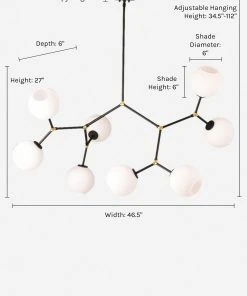 Lulu And Georgia Sculptural Bobbi Chandelier