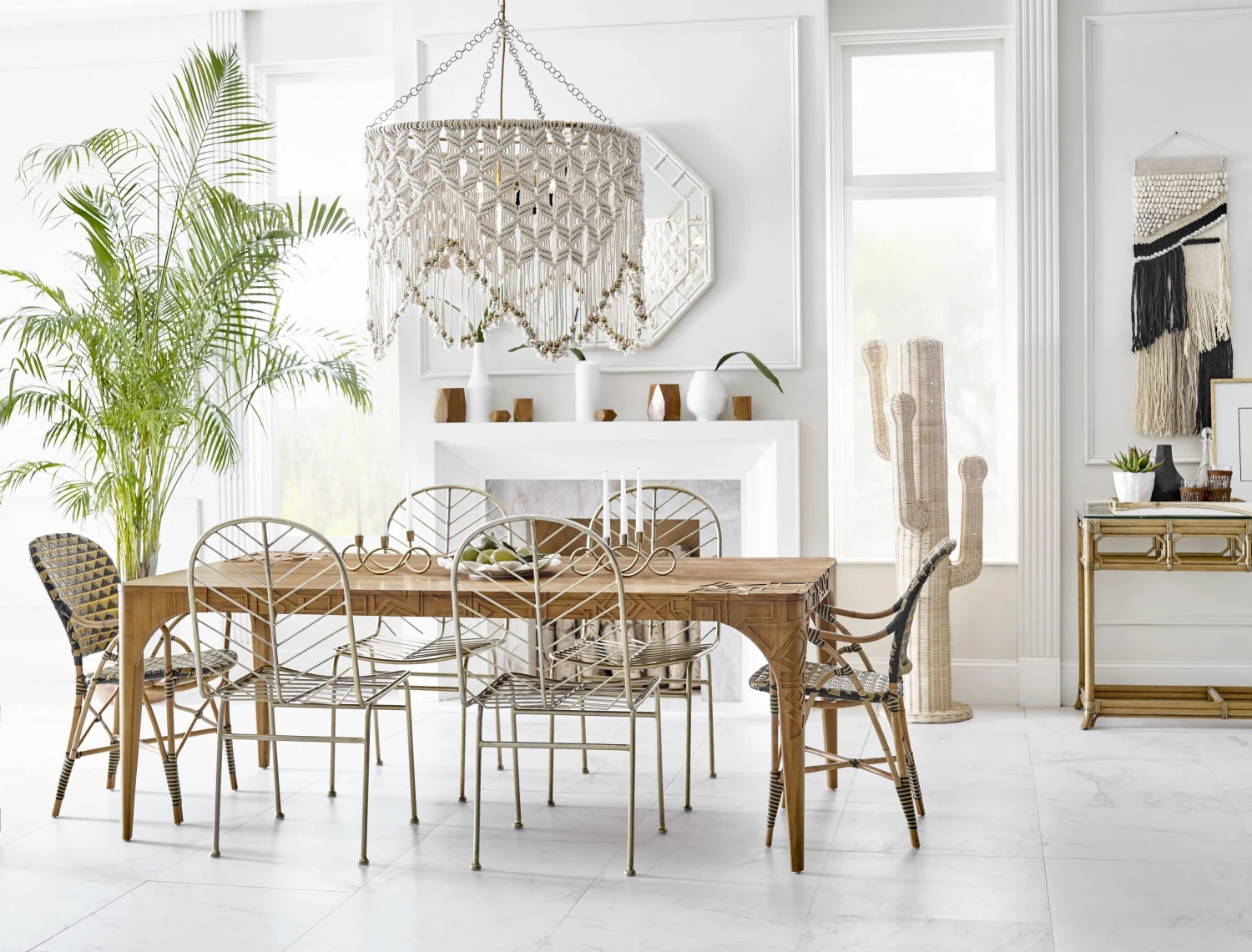 boho_dining1__alt_1.jpg Lulu And Georgia Outdoor Collection Theyla Indoor / Outdoor Dining Arm Chair