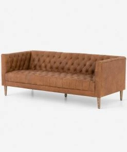 Lulu And Georgia Breanne Leather Sofa Furniture