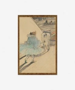 Lulu And Georgia Walls Au Cirque: Entree En Piste Wall Art By Henri De Toulouse-Lautrec