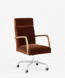 Lulu And Georgia Bouclé + Textural Fabric Camden Office Chair 11 Lulu And Georgia Bouclé + Textural Fabric Camden Office Chair