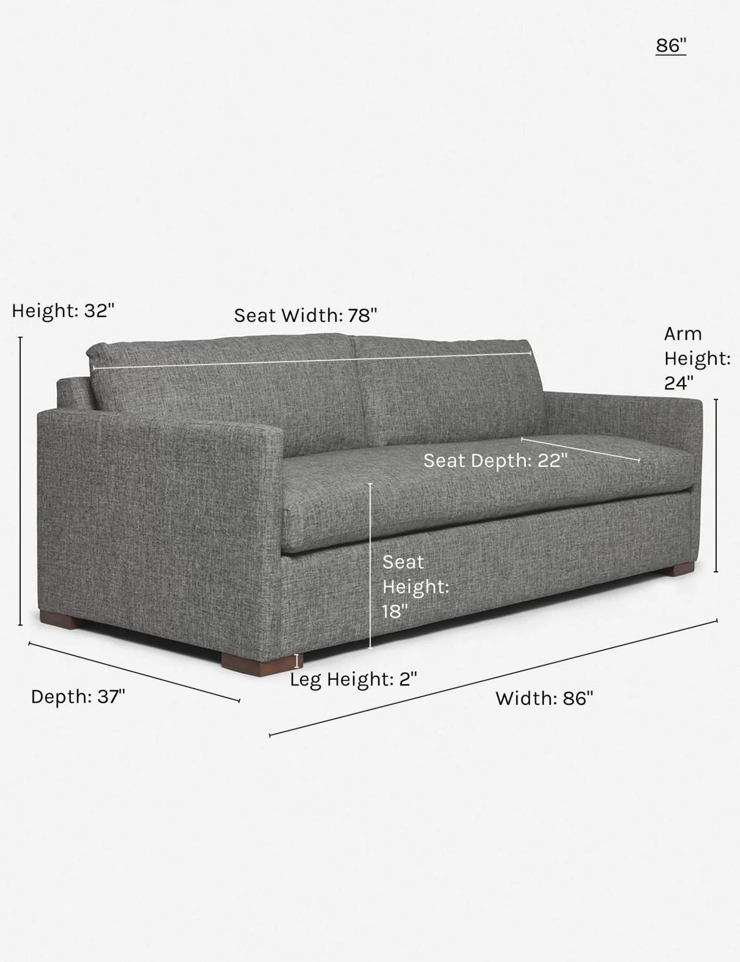 callahan_sofa_charcoal_86.jpg Lulu And Georgia Callahan Sofa Furniture