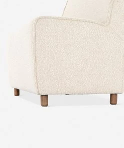 Lulu And Georgia Bouclé + Textural Fabric Lucia Dining Bench