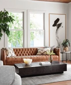 Lulu And Georgia Breanne Leather Sofa Furniture