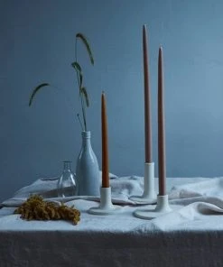 Lulu And Georgia Malene Barnett Kindred Collection Ceramic Taper Candle Holder