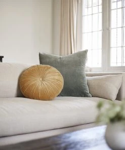 Lulu And Georgia Monroe Velvet Round Pillow Curved + Rounded 58 Lulu And Georgia Monroe Velvet Round Pillow Curved + Rounded