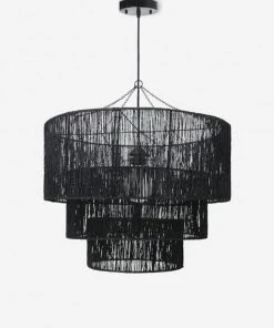 Lulu And Georgia Chavette Chandelier, Black