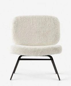Lulu And Georgia Bouclé + Textural Fabric Amanda Accent Chair