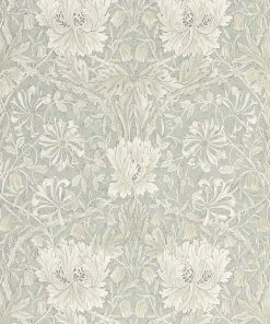 Lulu And Georgia Morris & Co. Pure Honeysuckle & Tulip Wallpaper Walls