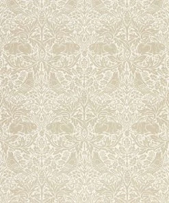 Lulu And Georgia Morris & Co. Pure Brer Rabbit Wallpaper, Gilver Swatch