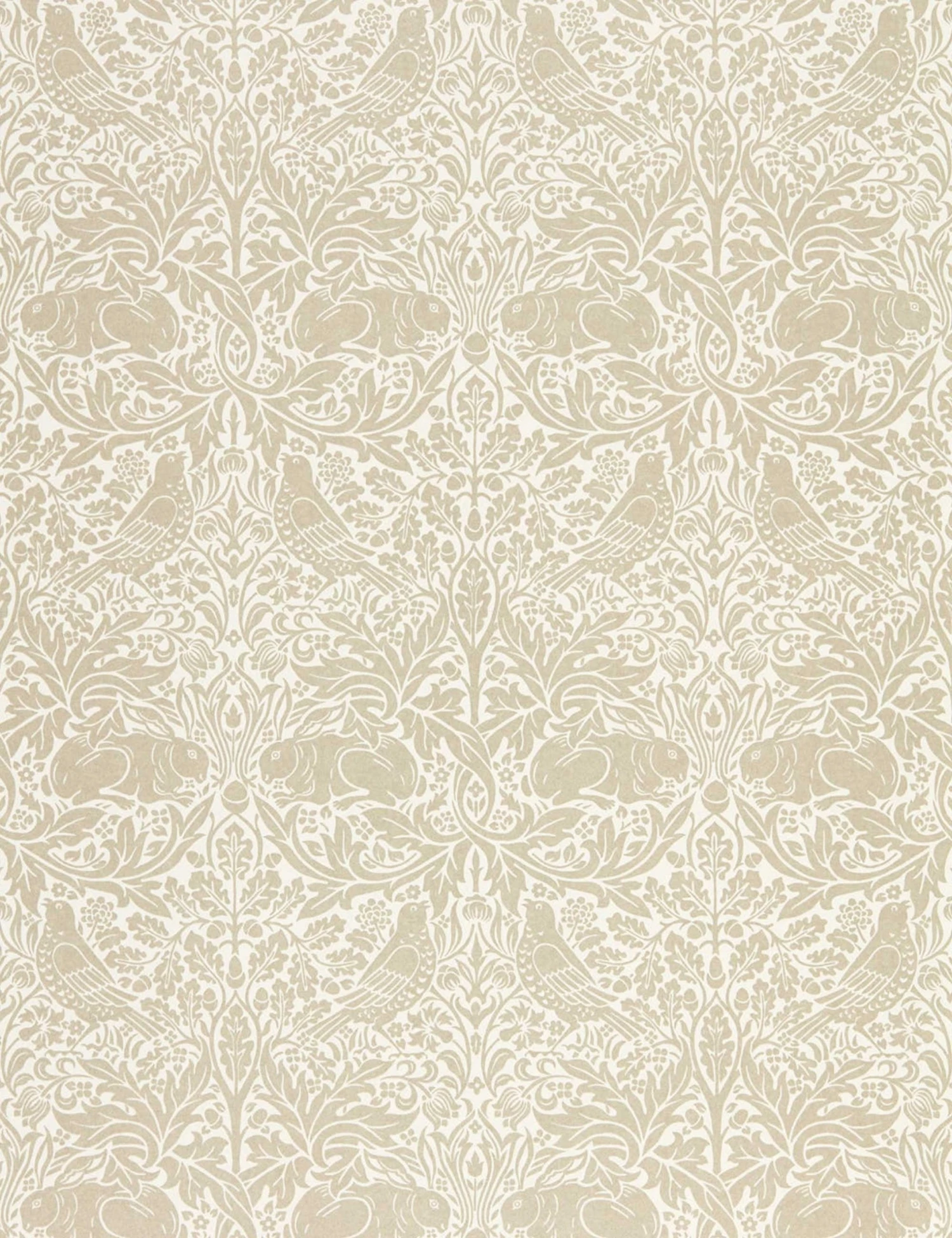 dmpn216532_1.jpg Lulu And Georgia Morris & Co. Pure Brer Rabbit Wallpaper, Gilver Swatch