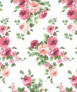 Lulu And Georgia Dolly Wallpaper, Pink