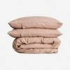 Lulu And Georgia Cultiver Linen Bedding, Fawn Duvet Set