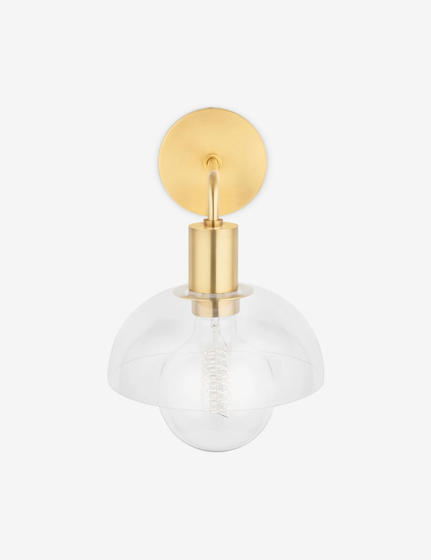 edrina_sconce_aged_brass_3.jpg Lulu And Georgia Edrina Sconce Curved + Rounded