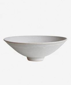 Lulu And Georgia Sheldon Ceramics Flared Bowl, Stone Outdoor Collection