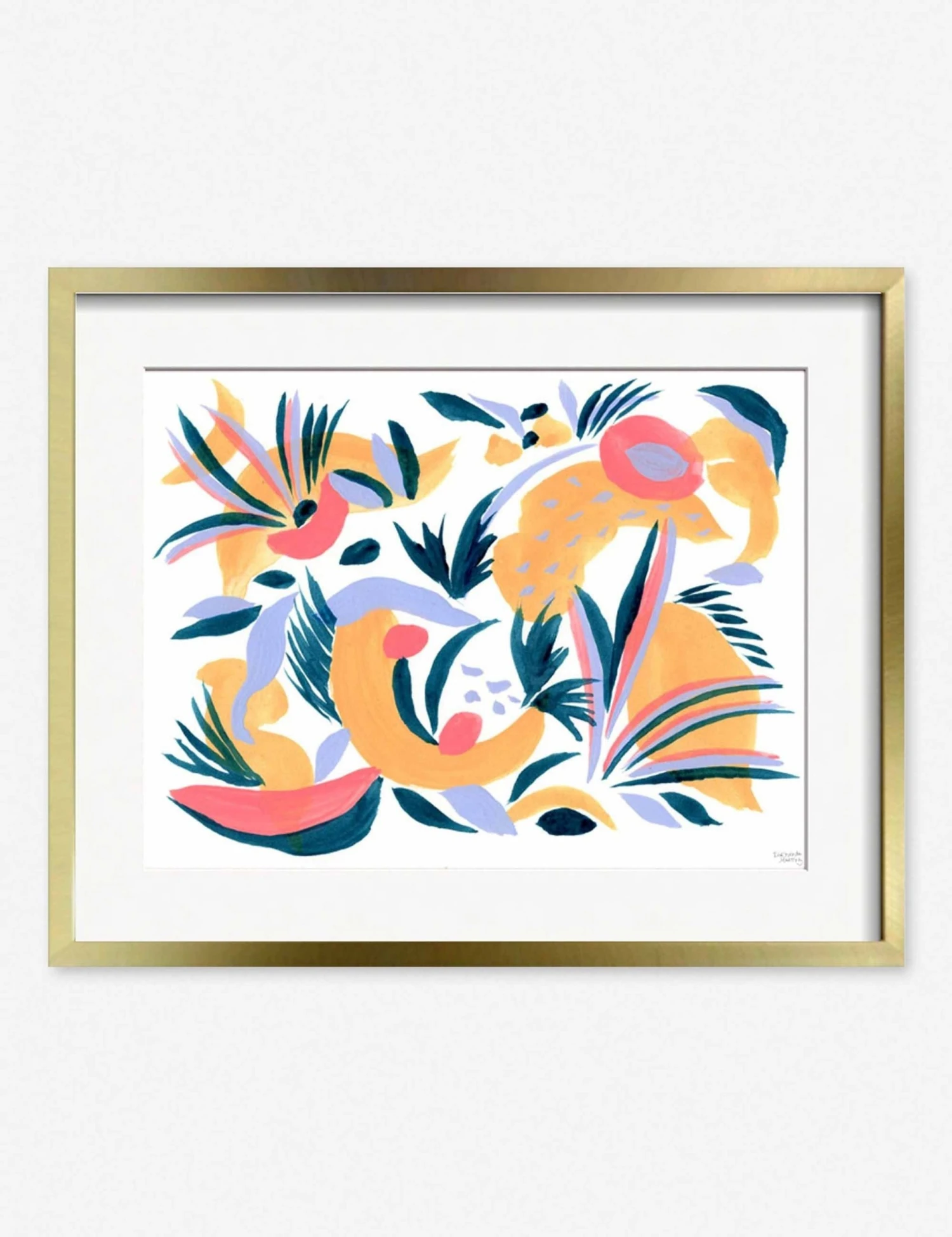 fernanda_-_abstract_petals_gold_f9b2b802-cb1e-4f72-b116-d8e172131a51.jpg Lulu And Georgia 'Abstract Petals' Print By Fernanda Martinez Walls
