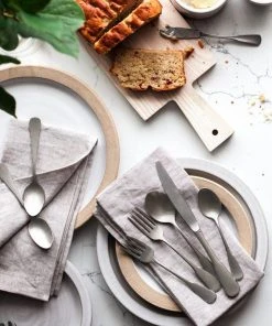 Lulu And Georgia Farmhouse Pottery Shelburne 5-Piece Flatware Set Kitchen + Dining