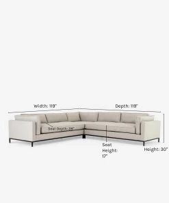 Lulu And Georgia Furniture Fritzie Corner Sectional Sofa 33 Lulu And Georgia Furniture Fritzie Corner Sectional Sofa