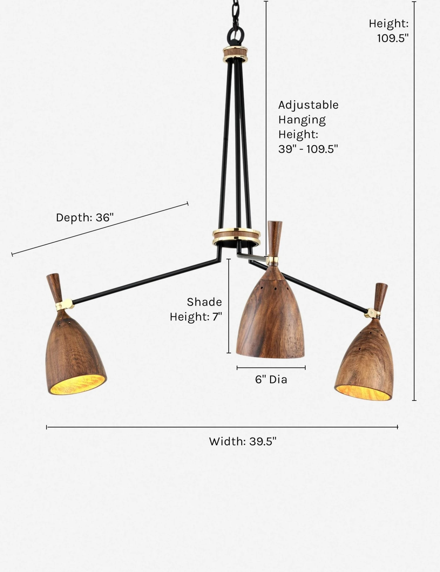 gracie_3-light_chandelier_black_and_acacia.jpg Lulu And Georgia Gracie Chandelier