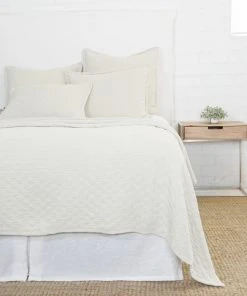 Lulu And Georgia Pom Pom At Home Ojai Matelassé Coverlet Earth Tones