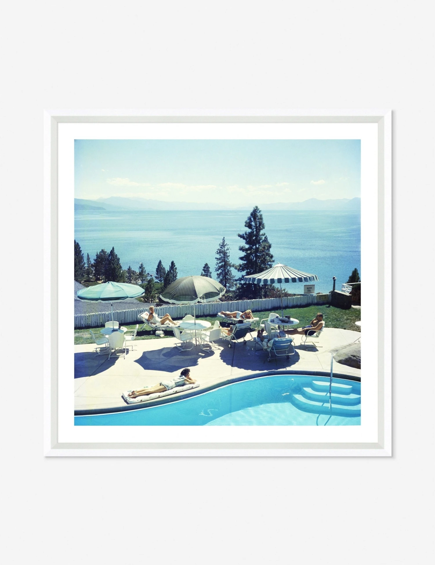 gtsa-lulu-21-0040b-w.jpg Lulu And Georgia Slim Aarons By Getty Images Gallery 'Pool At Lake Tahoe' - Photography Print Walls
